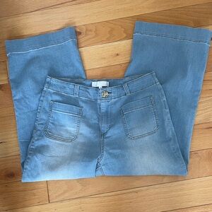 1822 Denim-Wide Leg Capri Jeans-Size 8